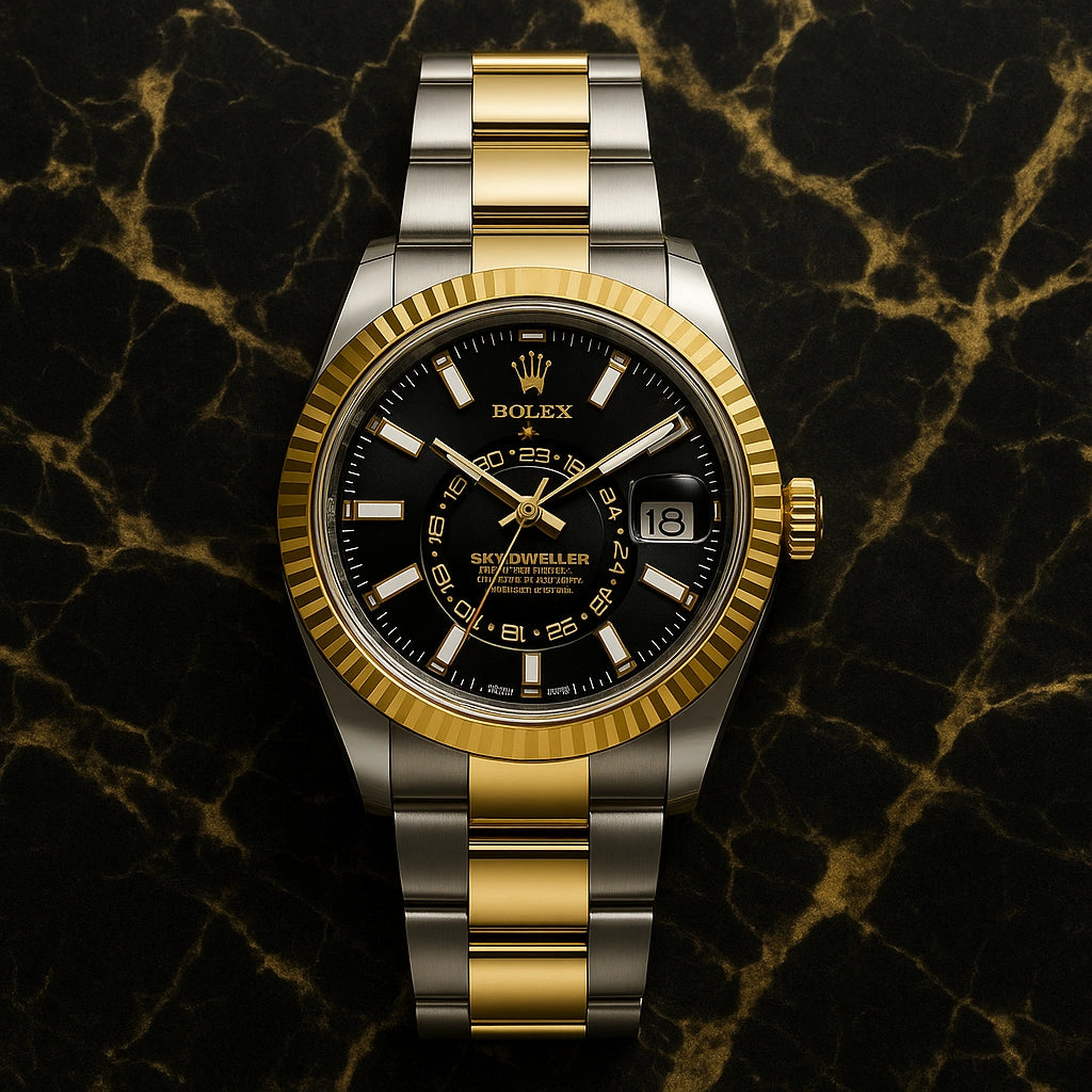 A Duo-Tone Sky Dweller Rolex Black Dial 42mm Oyster Perpetual