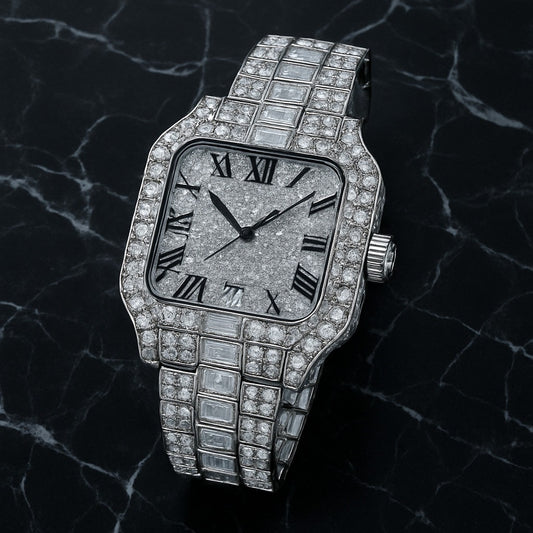 Imperial Frost Diamond Watch – Silver Luxe Edition