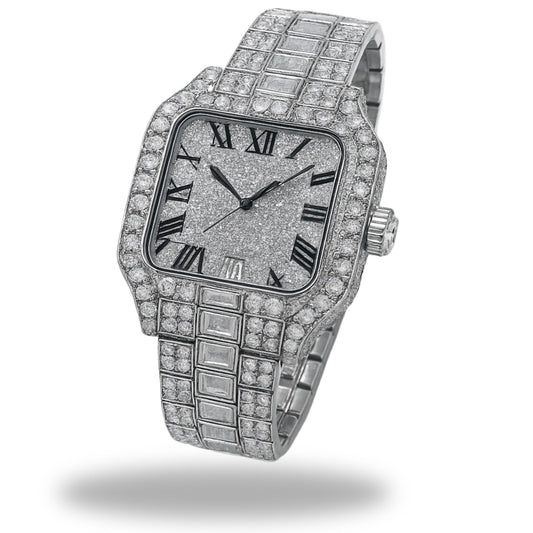 Imperial Frost Diamond Watch – Silver Luxe Edition