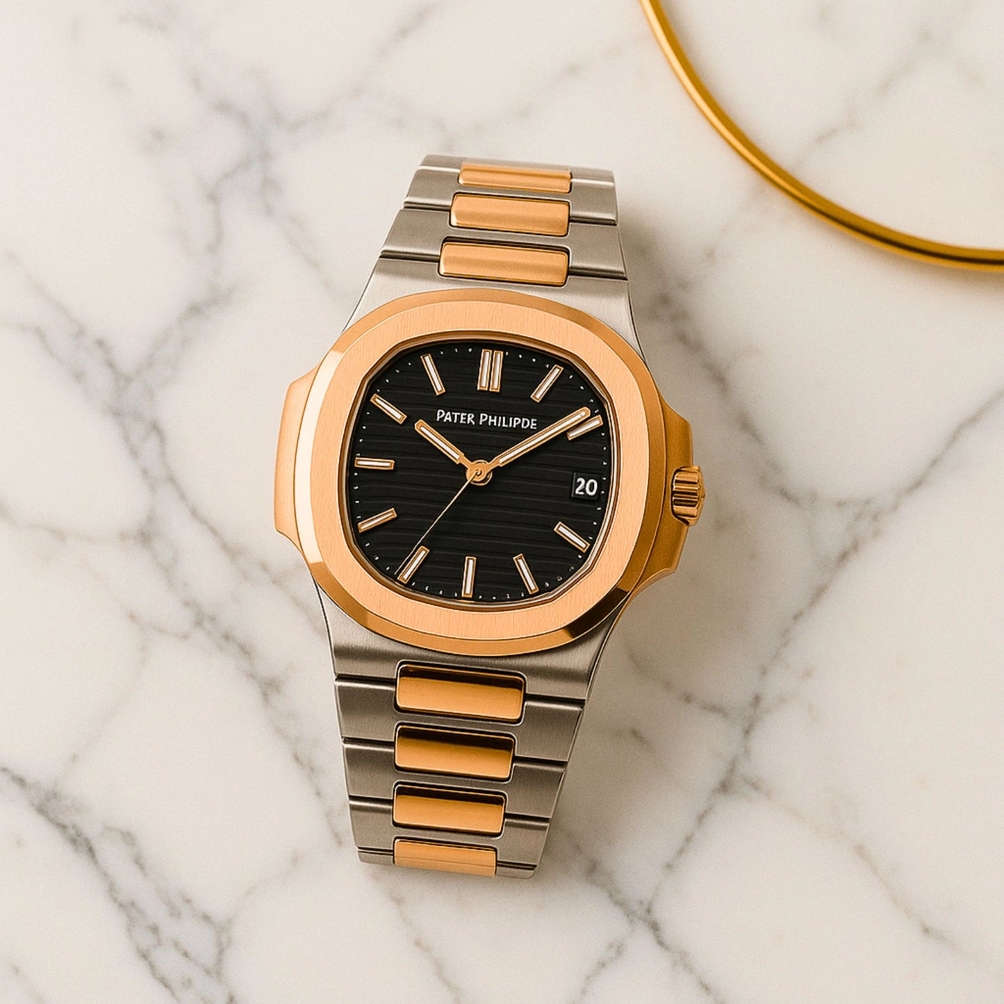 Duo Tone PATEK PHILIPPE Limited Edition 120m Watch 5711
